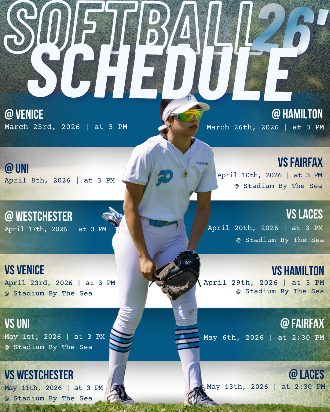 Pali Softball Schedule
